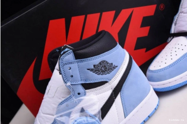 Rep MAX BLACK 1 UNIVERSITY JORDAN WHITE RETRO BLUE AIR HIGH 555088-134 0816
